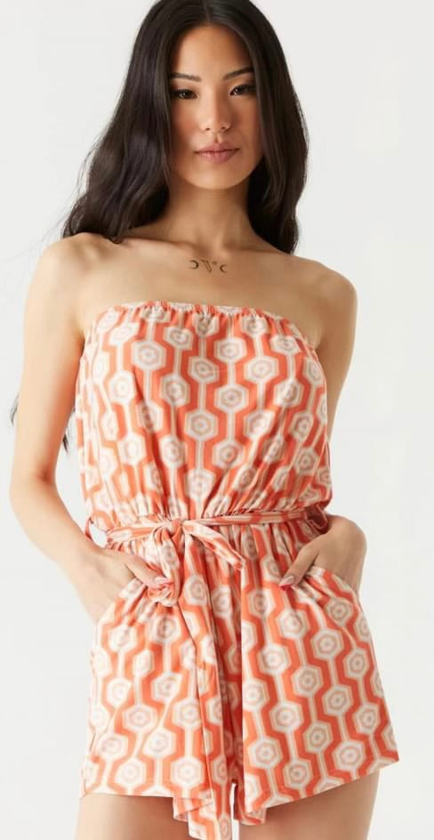 Strapless Romper